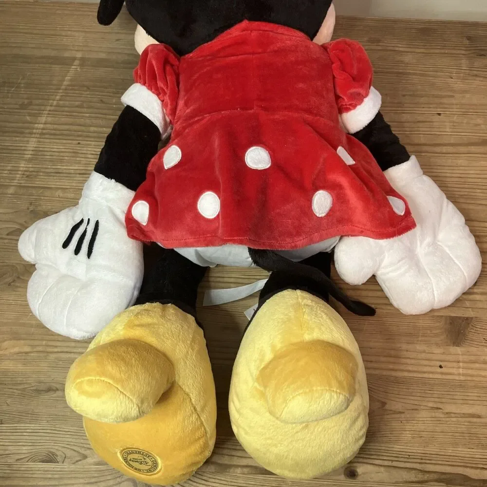 Authentic Disney Store London Minnie Mouse 26 inch Plush Large Jumbo Stuffed Toy